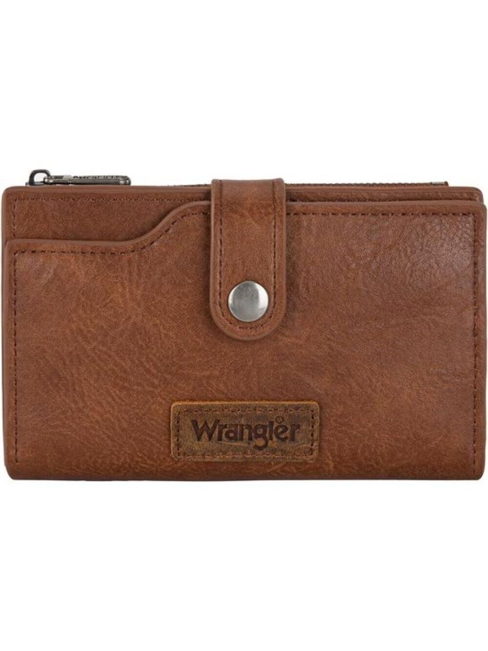 Women Wallet Bifold Card Holder Zipper ID Window Small Vegan Leather Wallet